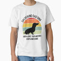 Funny Dachshund Dad DNA design black text by - Adult & Kids T-Shirts, Sweatshirts & Hoodies apparel design preview 1