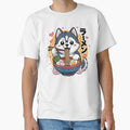 Cute Kawaii Husky, by graphic-genie - Adult & Kids T-Shirts, Sweatshirts & Hoodies apparel design preview 1