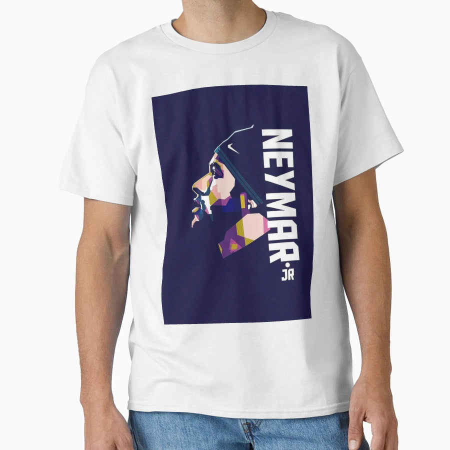 Neymar Jr Art Navy T-Shirt - Custom Art Print for Adults - T-Shirt, Sweatshirt, Hoodie