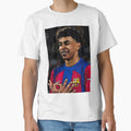 Lamine Yamal Comic Fc Barcelona T-Shirt - Minimalist Print for Adults - T-Shirt, Sweatshirt, Hoodie