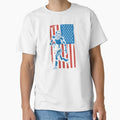 Football Usa Flag T-Shirt - Fun Novelty Design Men Women - T-Shirt, Sweatshirt, Hoodie