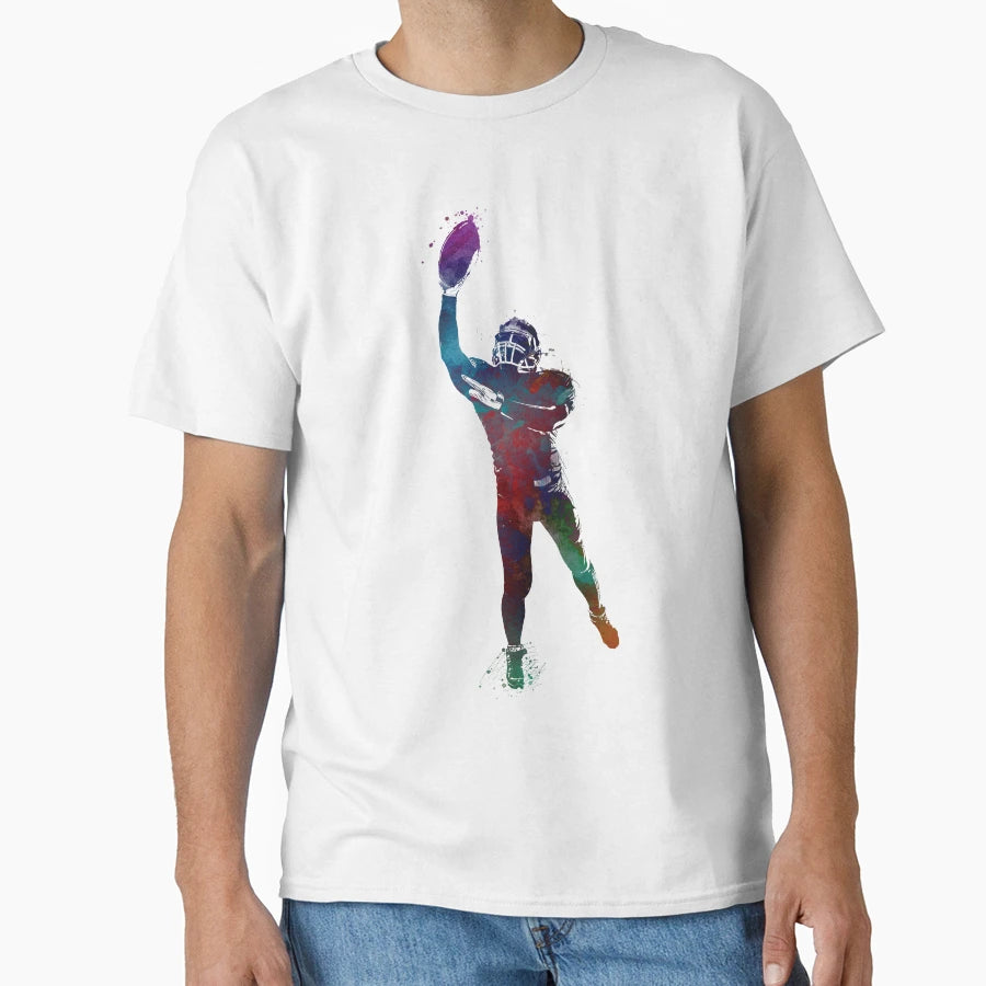American Football Player Football Sport T-Shirt - Novelty Apparel Men Women - T-Shirt, Sweatshirt, Hoodie