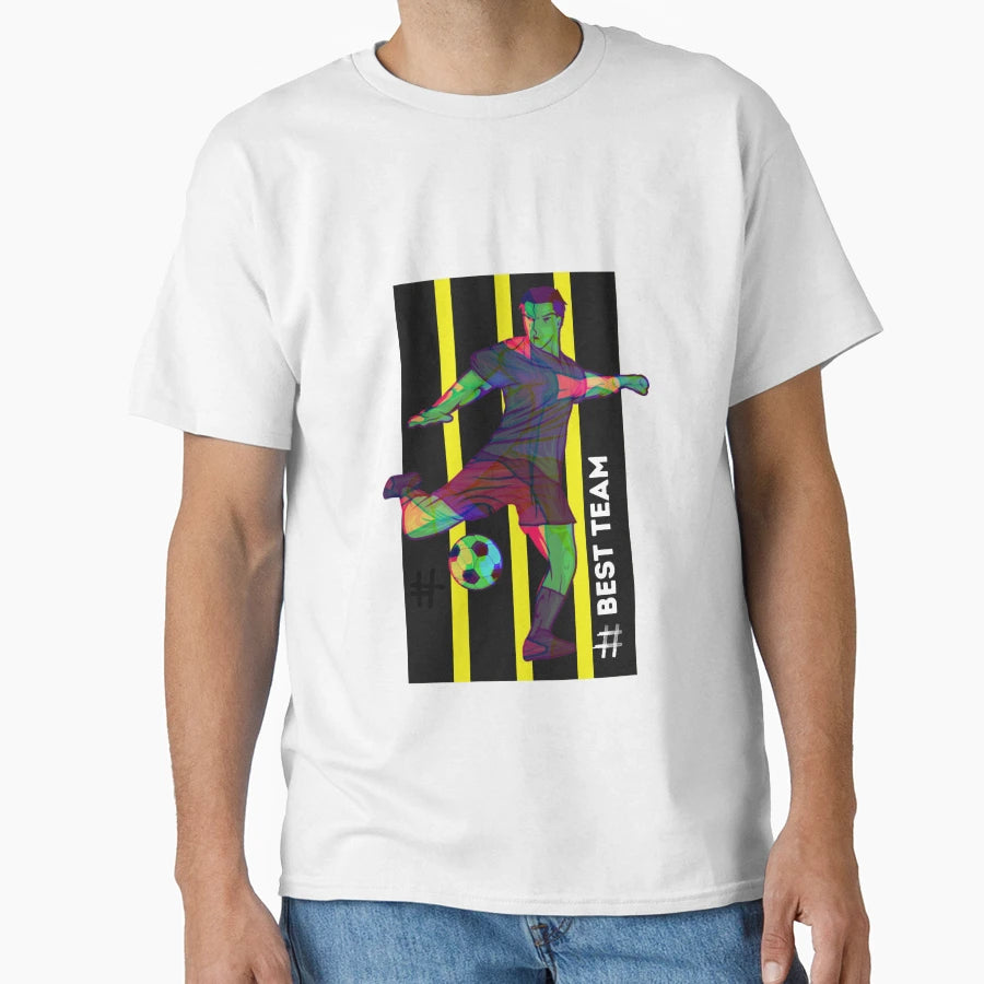 Best Team Football Player T-Shirt - Aesthetic Graphic for Adults - T-Shirt, Sweatshirt, Hoodie