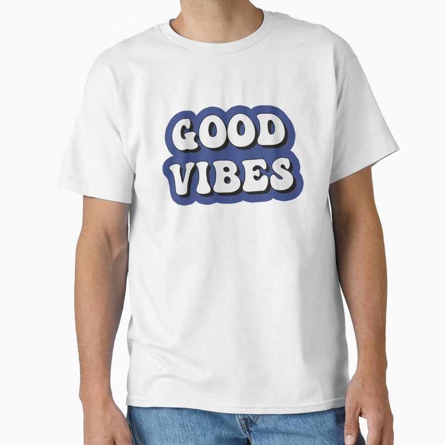Blue Good Vibes by Atlantico54 - Adult & Kids T-Shirts, Sweatshirts & Hoodies apparel design preview 1
