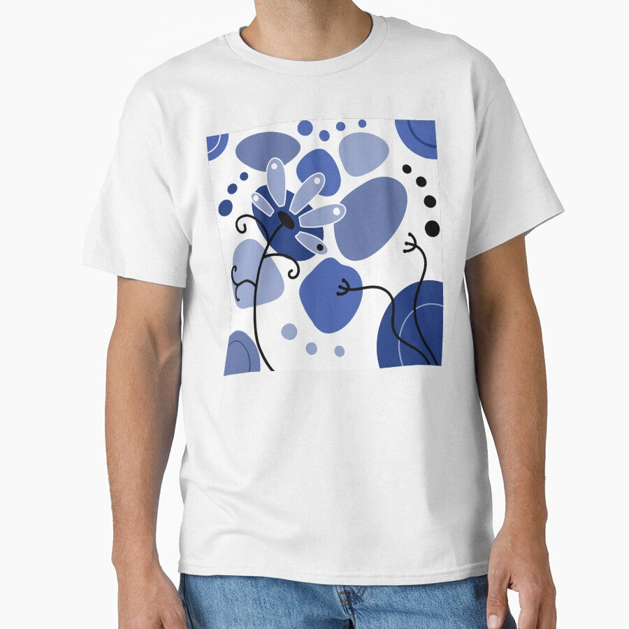 Vibrant Blue Whimsical Boho Design by Sartoris Art - Adult & Kids T-Shirts, Sweatshirts & Hoodies apparel design preview 1