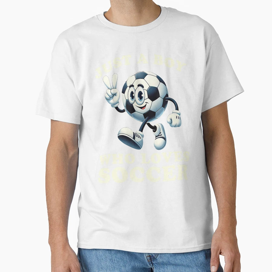 Just Who Loves Soccer Soccer Player T-Shirt - Graphic Print for Adults - T-Shirt, Sweatshirt, Hoodie
