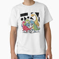 Funny Artsy Dinosaurs Playing Soccer T-Shirt - Unique Graphic Unisex - T-Shirt, Sweatshirt, Hoodie