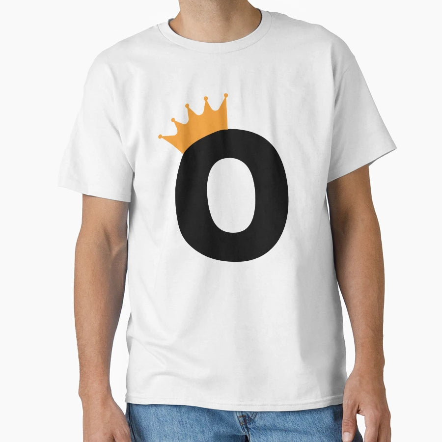 Crowned Monogram Letter O T-Shirt - Aesthetic Graphic for Adults - T-Shirt, Sweatshirt, Hoodie