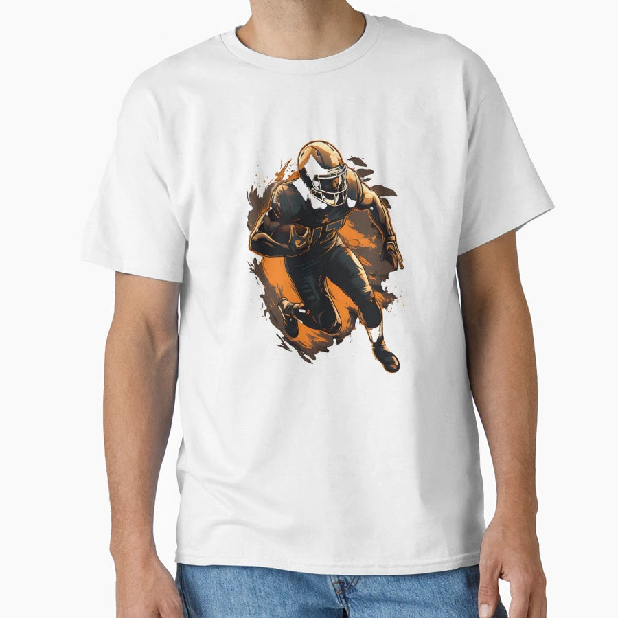 American Football Color Painting No 3 T-Shirt - Aesthetic Graphic Men Women - T-Shirt, Sweatshirt, Hoodie