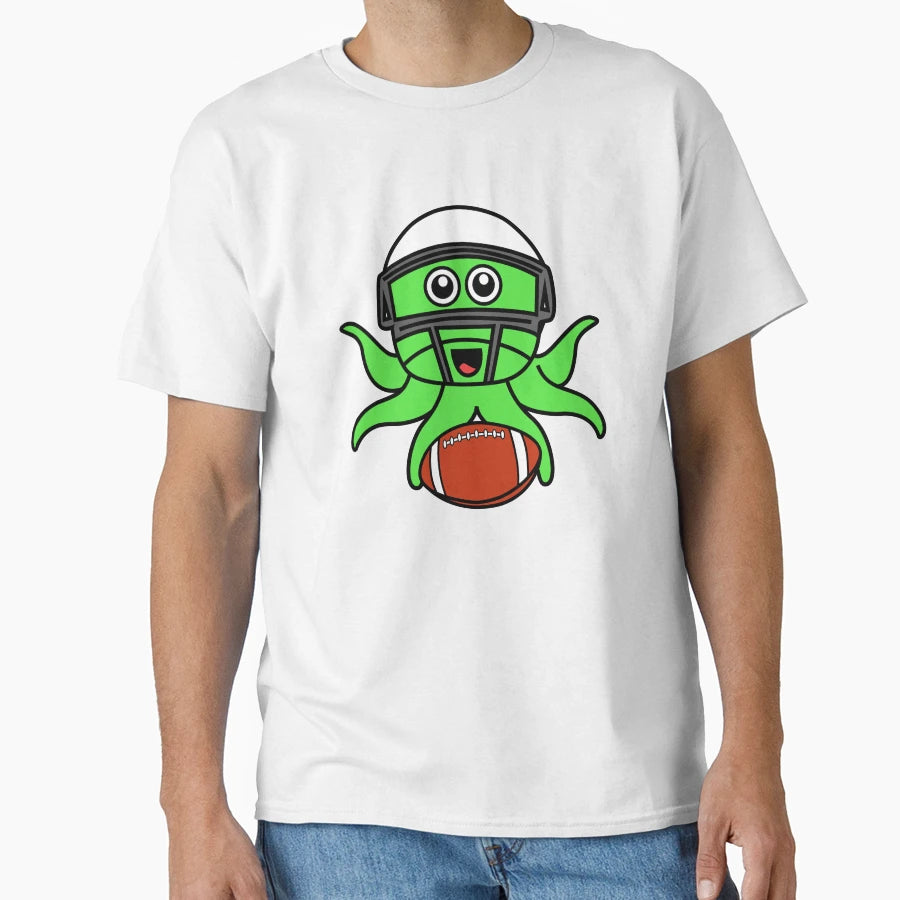 Octopia Art American Football Drawing T-Shirt - Unique Graphic Unisex - T-Shirt, Sweatshirt, Hoodie