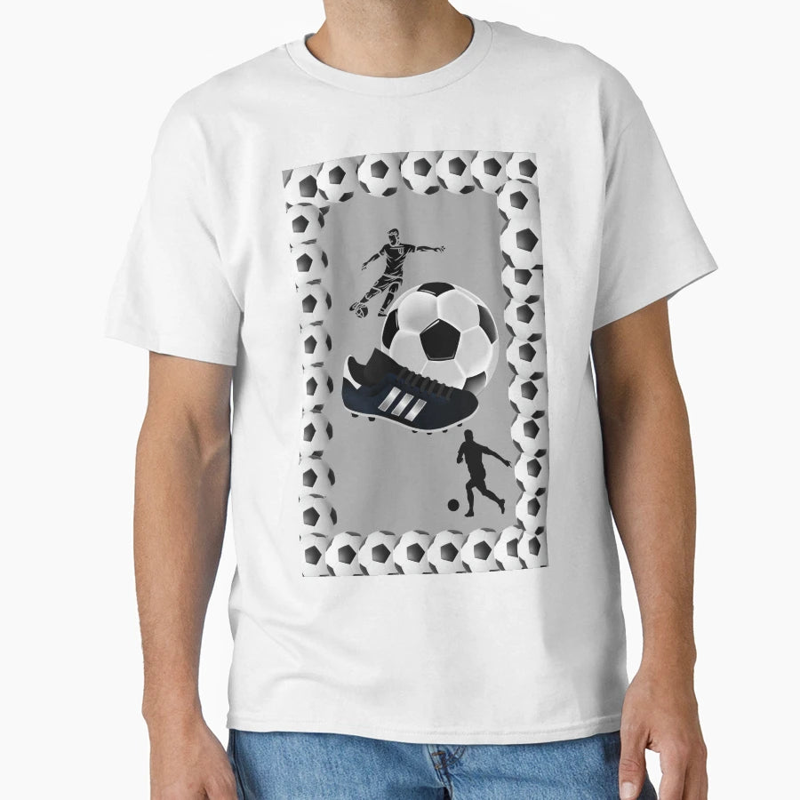 Soccer Ball And Player T-Shirt - Fun Novelty Design Unisex - T-Shirt, Sweatshirt, Hoodie