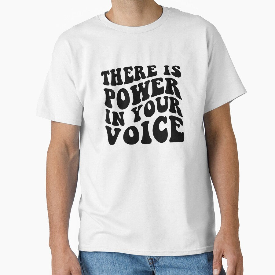 Bold Retro Typography Empowering Your Voice by - Adult & Kids T-Shirts, Sweatshirts & Hoodies apparel design preview 1