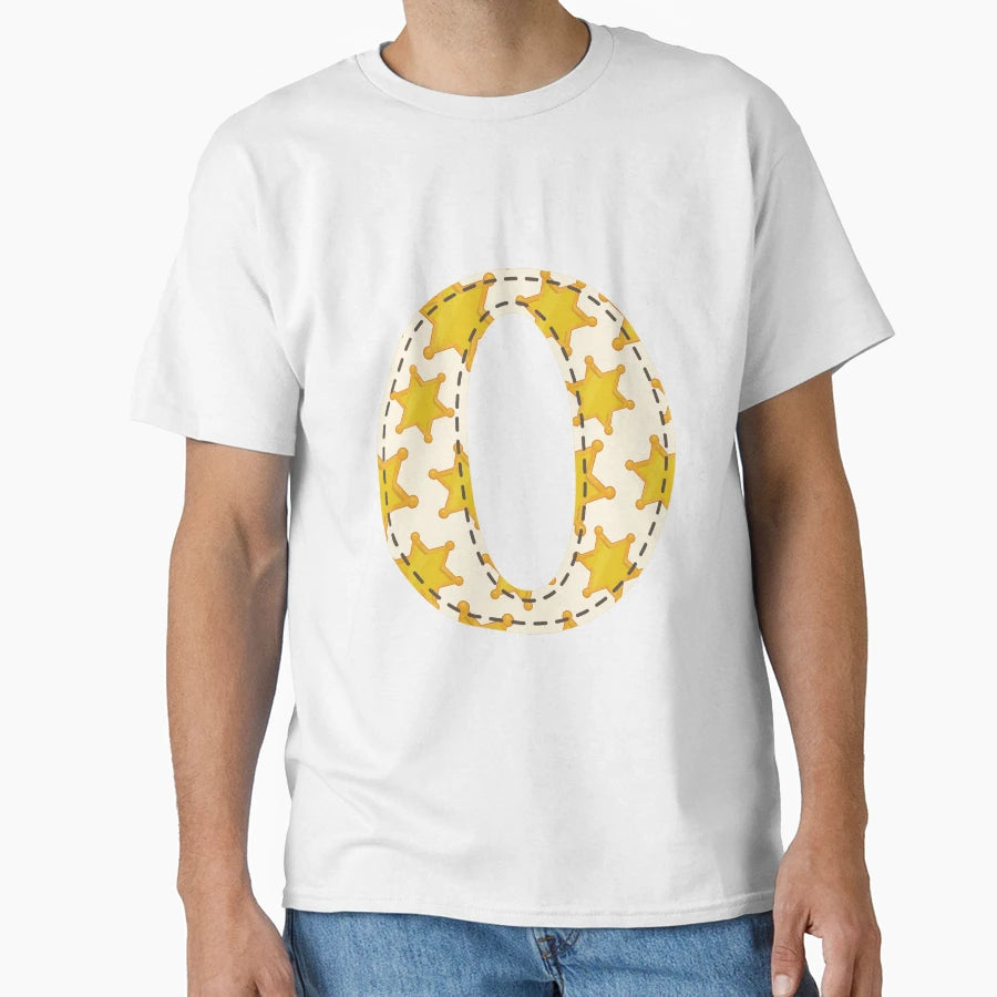 Cowboy Letter O English Alphabet T-Shirt - Fun Novelty Design for Adults - T-Shirt, Sweatshirt, Hoodie