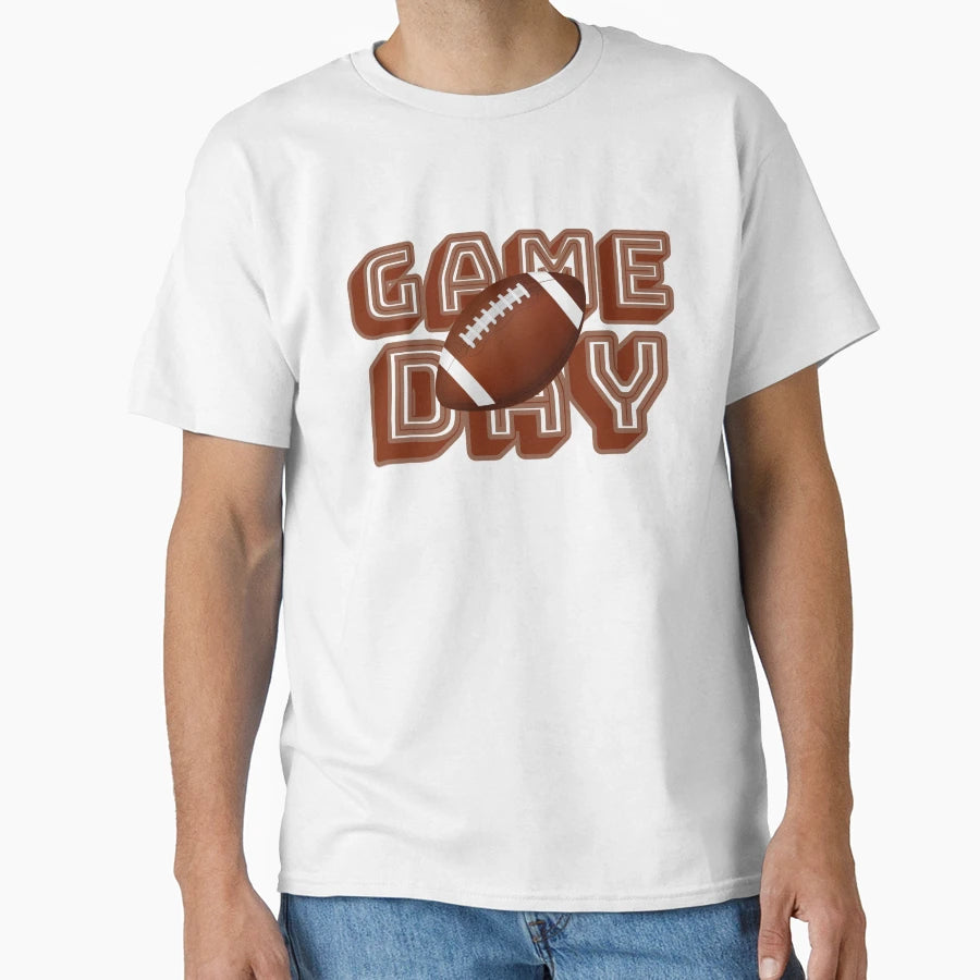 American Game Day Football Sport T-Shirt - Casual Everyday Wear Men Women - T-Shirt, Sweatshirt, Hoodie