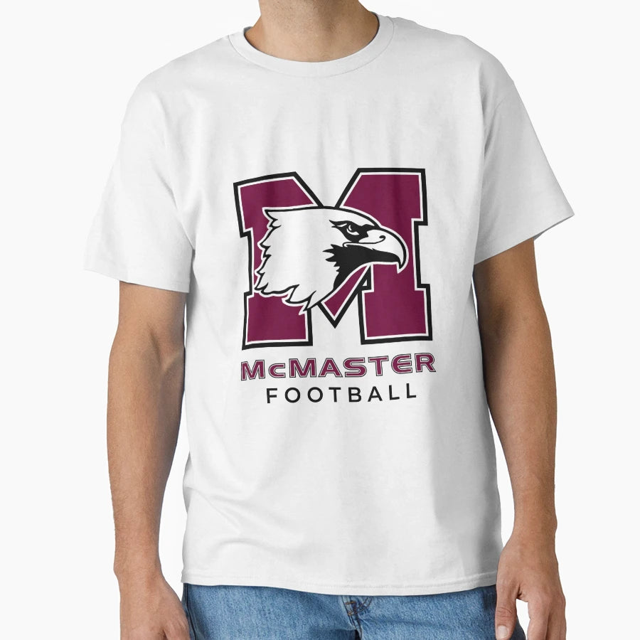 Mcmaster Football T-Shirt - Fun Novelty Design for Adults - T-Shirt, Sweatshirt, Hoodie