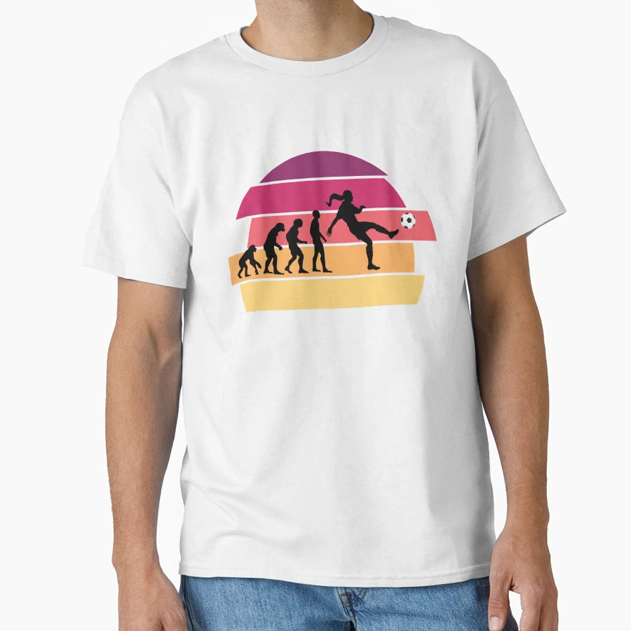 Evolution Humanity Womens Football T-Shirt - Minimalist Print Men Women - T-Shirt, Sweatshirt, Hoodie