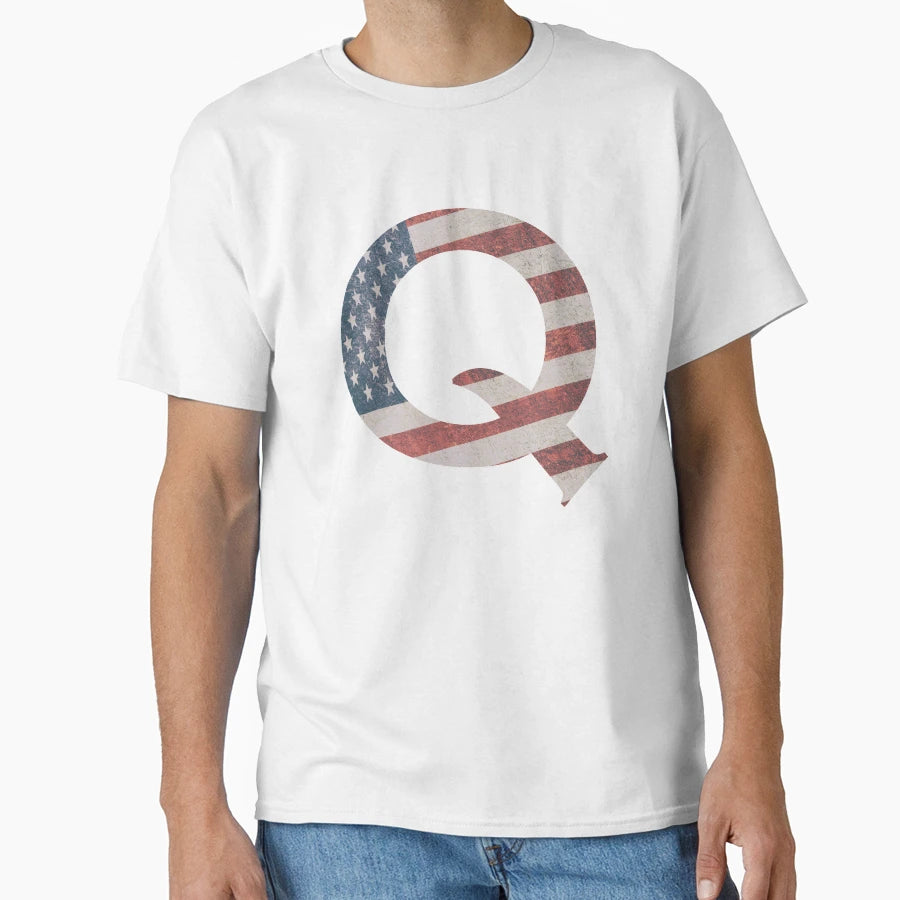 Q America T-Shirt - Fun Novelty Design for Adults - T-Shirt, Sweatshirt, Hoodie