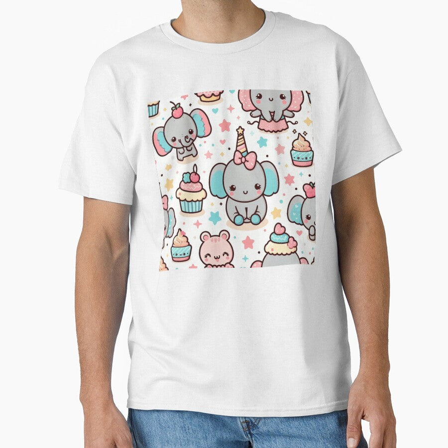 Pastel Kawaii Vibes Cute Animal Design by janusa - Adult & Kids T-Shirts, Sweatshirts & Hoodies apparel design preview 1
