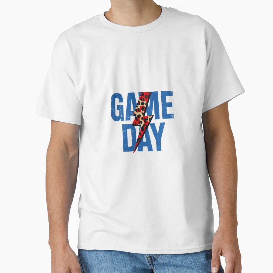 Trendy Distressed Game Day Leopard T-Shirt - Minimalist Print Unisex - T-Shirt, Sweatshirt, Hoodie