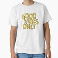 Good Vibes Only (Gold) by RanRanDesigns - Adult & Kids T-Shirts, Sweatshirts & Hoodies apparel design preview 1