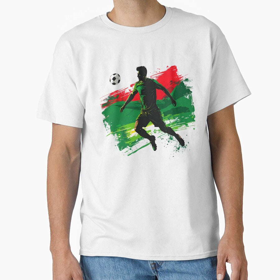 Portugal Soccer Player Art Portuguese Football Flag - Adult & Kids T-Shirts, Sweatshirts & Hoodies apparel design preview 1