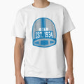 Detroit Throwback Football Helmet T-Shirt - Novelty Apparel Unisex - T-Shirt, Sweatshirt, Hoodie