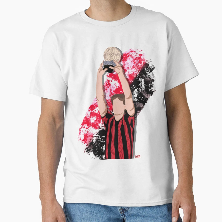 Radiorossonera Van Basten White T-Shirt - Unique Graphic Men Women - T-Shirt, Sweatshirt, Hoodie