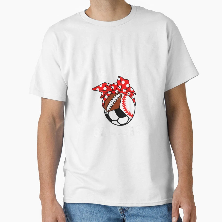 Busy Raising Ballers Funny Baseball T-Shirt - Custom Art Print Unisex - T-Shirt, Sweatshirt, Hoodie