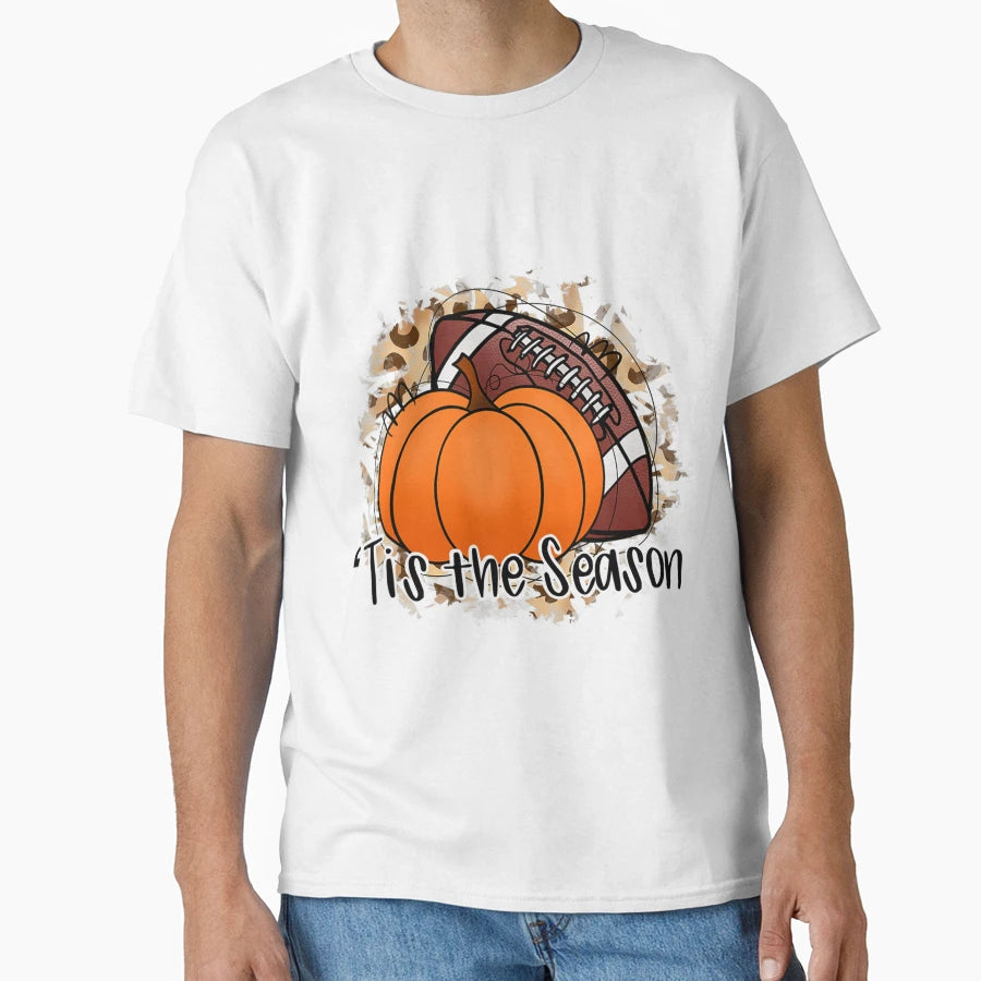 Tis Season Thanksgiving Football T-Shirt - Trendy Graphic Men Women - T-Shirt, Sweatshirt, Hoodie