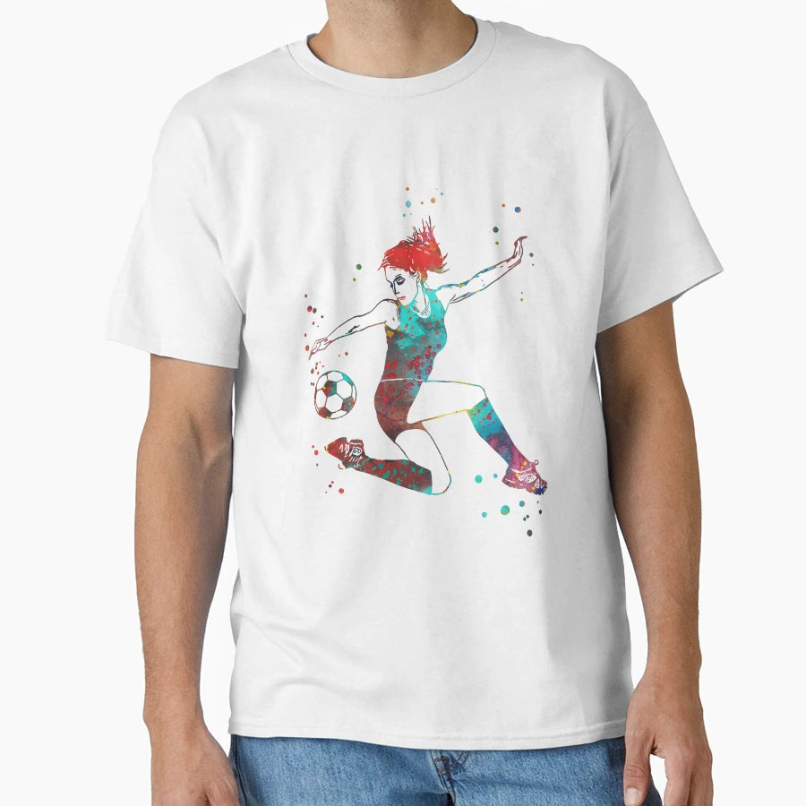 Female Soccer Player T-Shirt - Casual Everyday Wear for Adults - T-Shirt, Sweatshirt, Hoodie