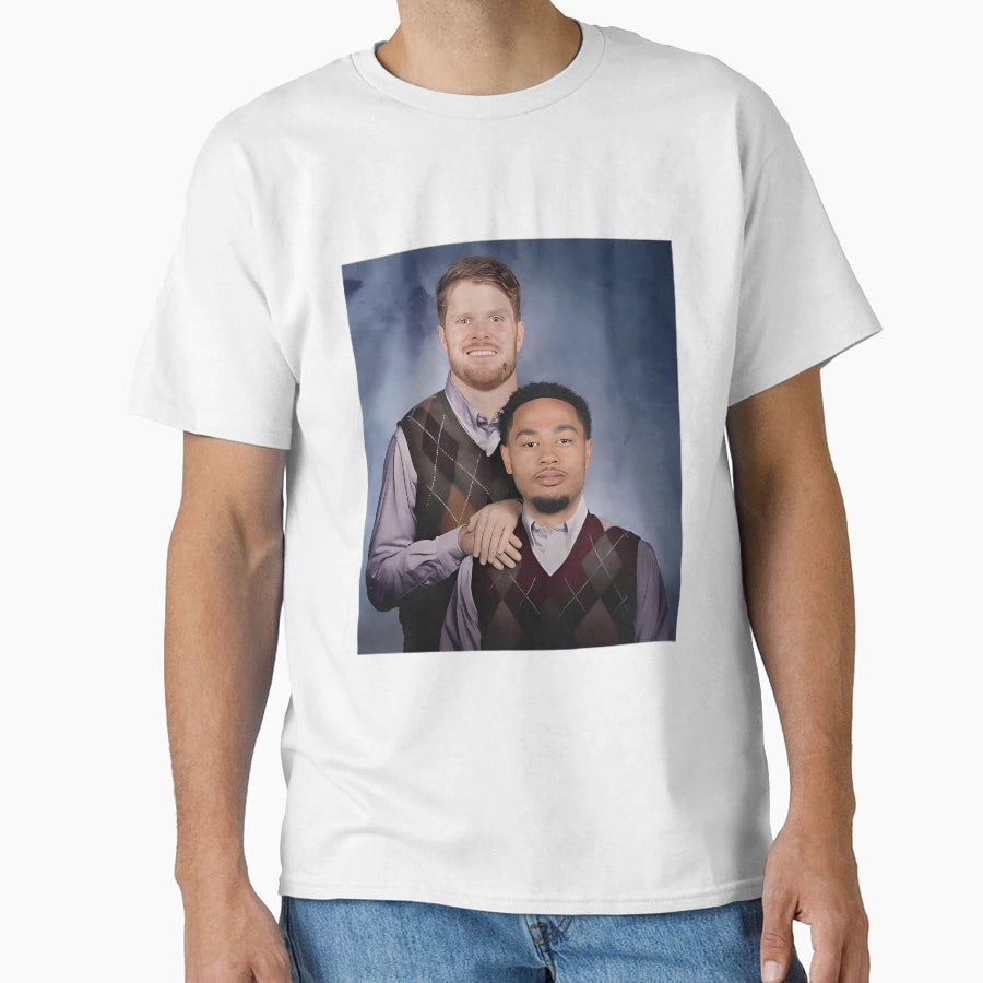 Sam Darnold Jaxon Smith Njigba Football T-Shirt - Aesthetic Graphic Unisex - T-Shirt, Sweatshirt, Hoodie