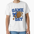 Game Day Football Glitter Bow T-Shirt - Fun Novelty Design Unisex - T-Shirt, Sweatshirt, Hoodie