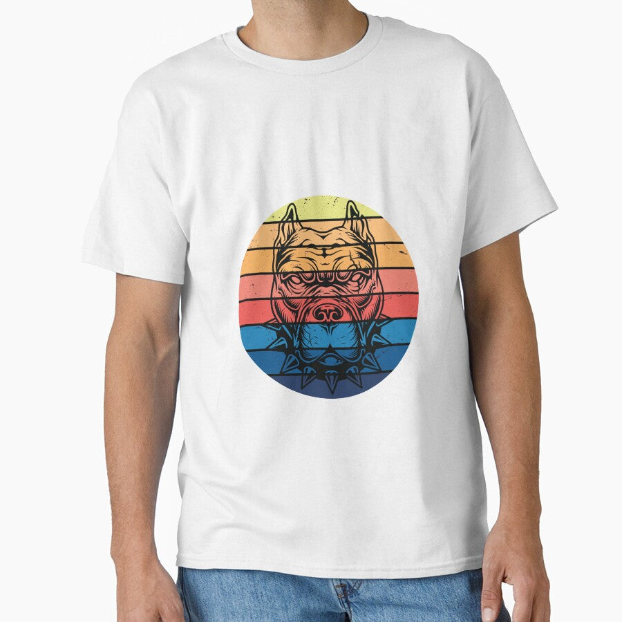 Retro Pitbull by DIYarts - Adult & Kids T-Shirts, Sweatshirts & Hoodies apparel design preview 1
