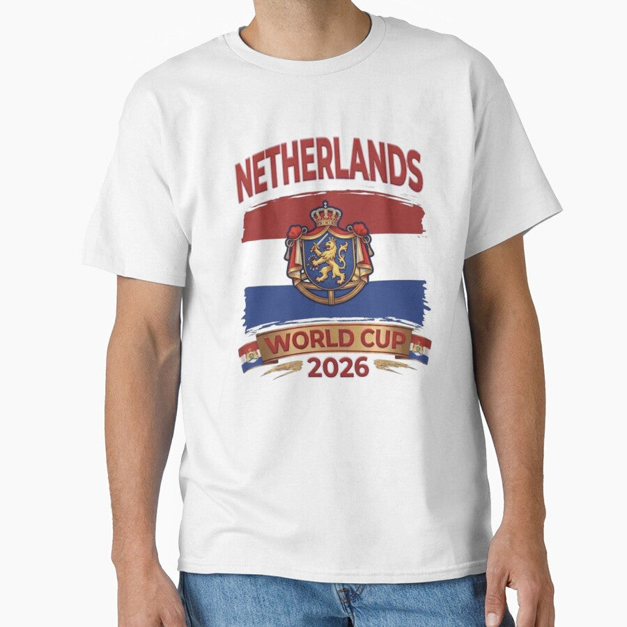 Netherlands World Cup 2026 Coat of Arms Football - Adult & Kids T-Shirts, Sweatshirts & Hoodies apparel design preview 1