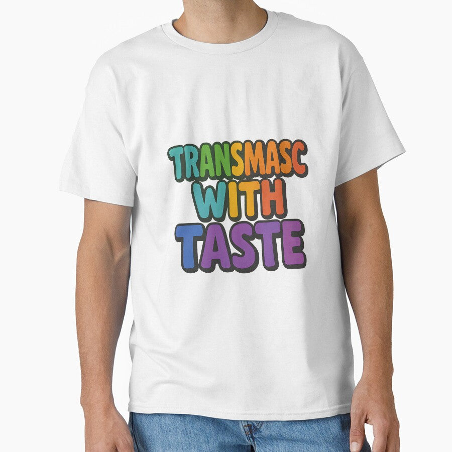 Transmasc With Taste Bold Pride Typography by Haus Of - Adult & Kids T-Shirts, Sweatshirts & Hoodies apparel design preview 1
