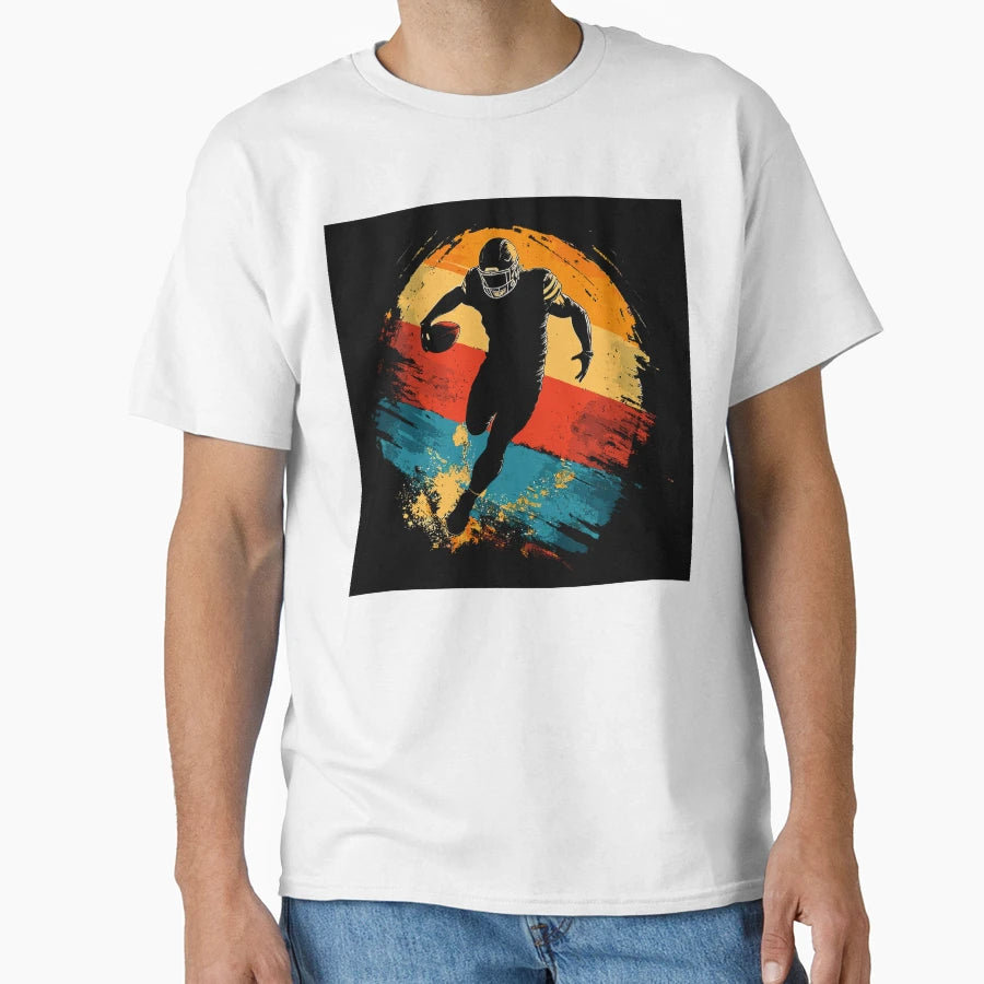 American Football Player T-Shirt - Custom Art Print for Adults - T-Shirt, Sweatshirt, Hoodie