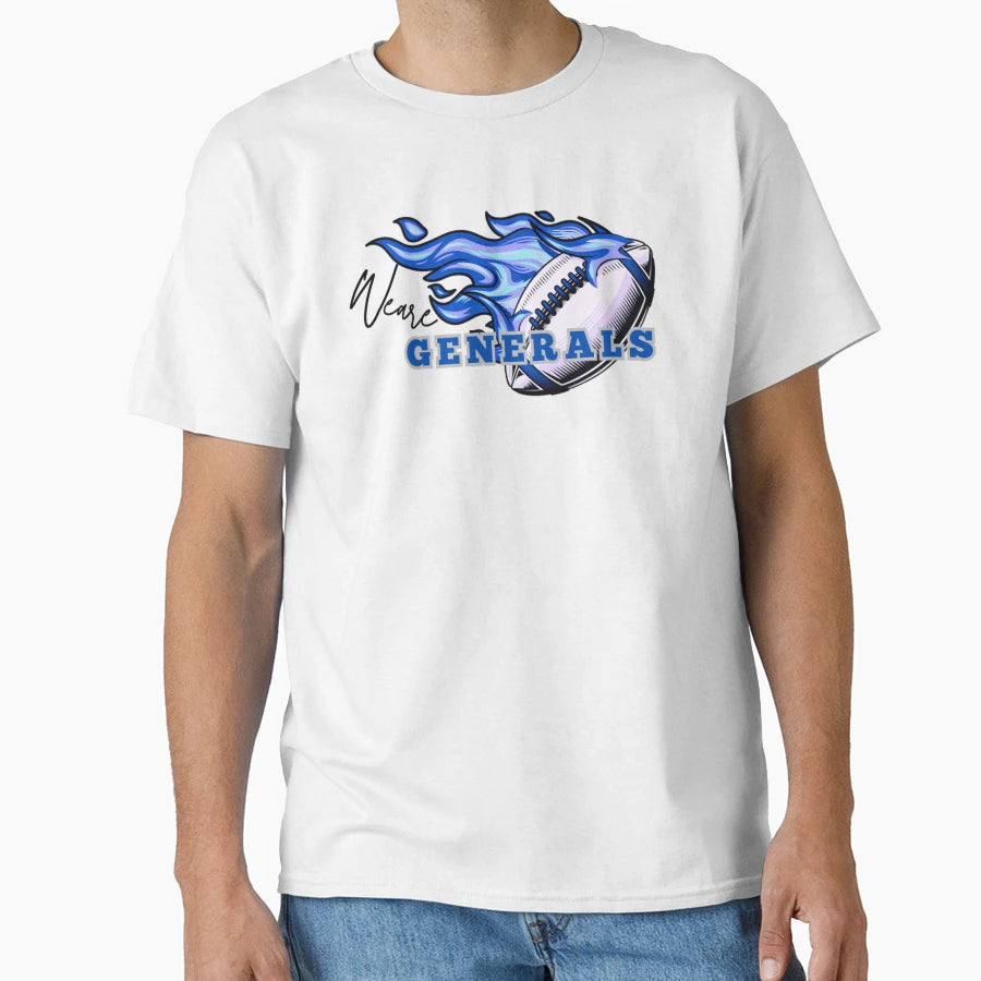 General Football Fire T-Shirt - Custom Art Print Men Women - T-Shirt, Sweatshirt, Hoodie