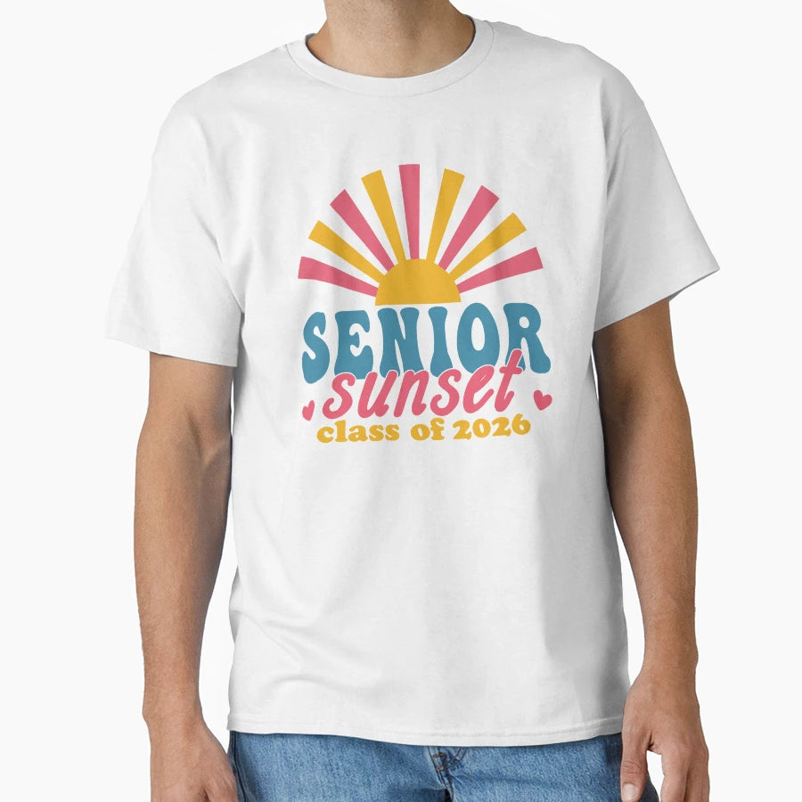 Senior Sunset Class 2026 T-Shirt - Graphic Print for Adults - T-Shirt, Sweatshirt, Hoodie