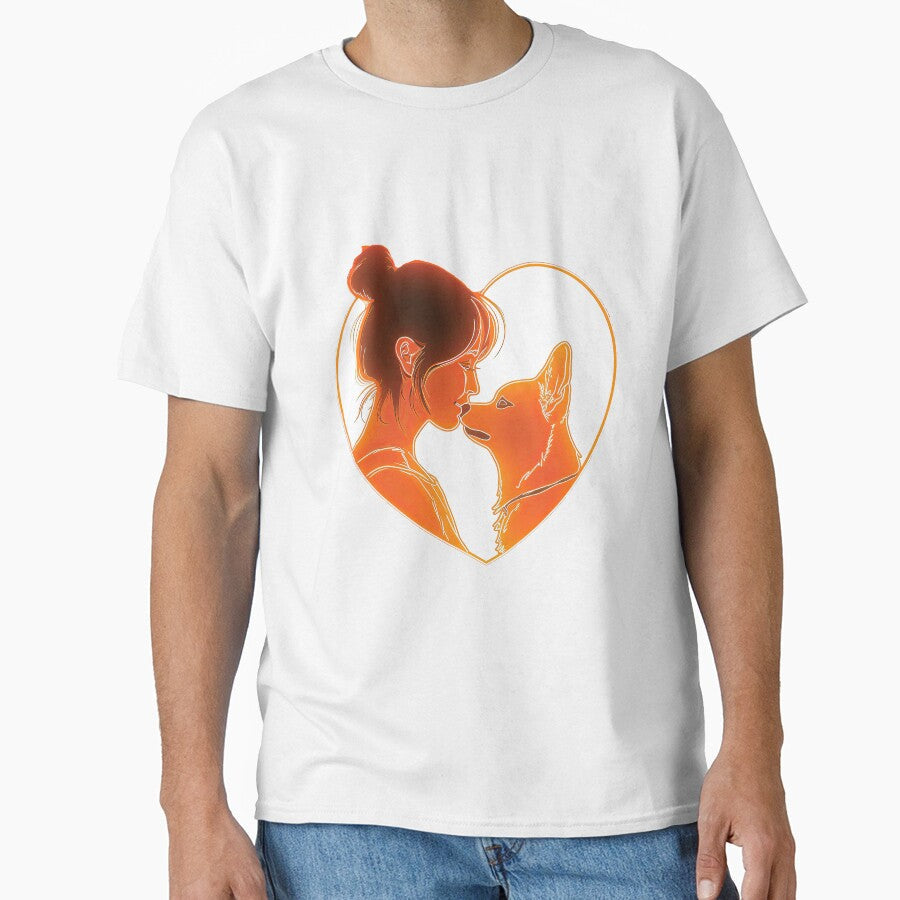 Corgi Love Dog by WallGemsArt - Adult & Kids T-Shirts, Sweatshirts & Hoodies apparel design preview 1