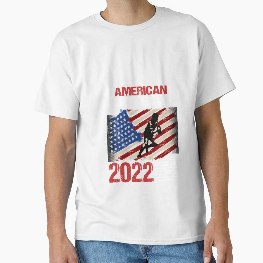 Football Lover American Football Player T-Shirt - Minimalist Print Unisex - T-Shirt, Sweatshirt, Hoodie