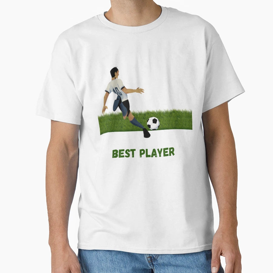 Best Player Football T-Shirt - Minimalist Print Unisex - T-Shirt, Sweatshirt, Hoodie