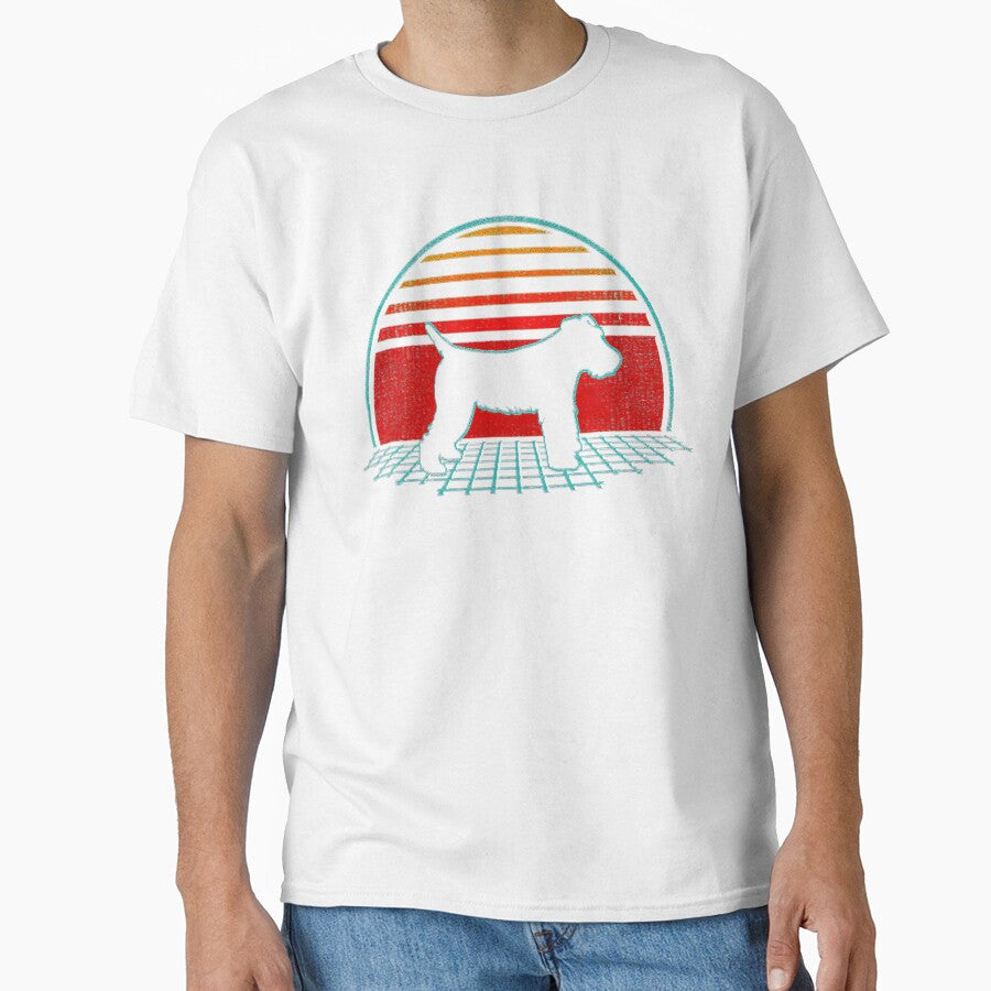 Airedale Terrier Retro Vintage Dog Lover 80s Style - Adult & Kids T-Shirts, Sweatshirts & Hoodies apparel design preview 1