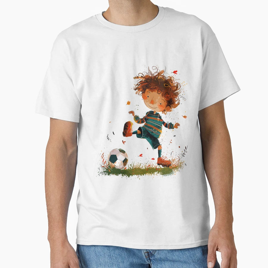 Little Playing Soccer T-Shirt - Casual Everyday Wear Men Women - T-Shirt, Sweatshirt, Hoodie