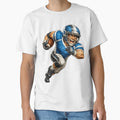 Football Player Cartoon T-Shirt - Aesthetic Graphic Men Women - T-Shirt, Sweatshirt, Hoodie