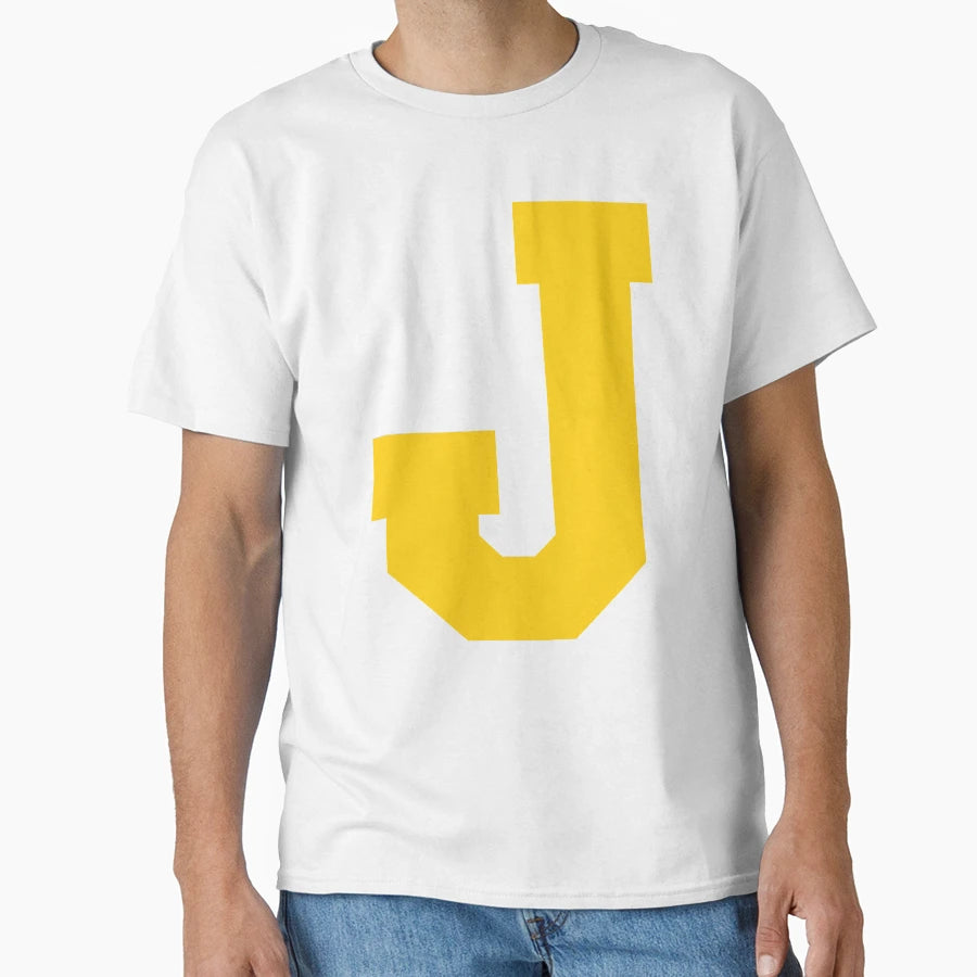 Alphabet Yellow J Sports Letter J T-Shirt - Streetwear Style Unisex - T-Shirt, Sweatshirt, Hoodie