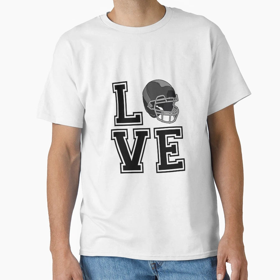 Love Football T-Shirt - Unique Graphic Unisex - T-Shirt, Sweatshirt, Hoodie