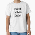 Be Positive: Good Vibes Only! by 13design - Adult & Kids T-Shirts, Sweatshirts & Hoodies apparel design preview 1