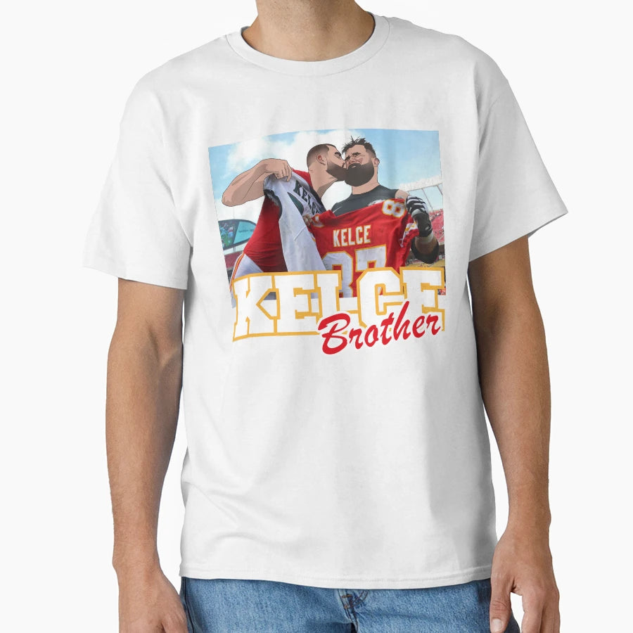 Kelce Brothers T-Shirt - Custom Art Print Men Women - T-Shirt, Sweatshirt, Hoodie