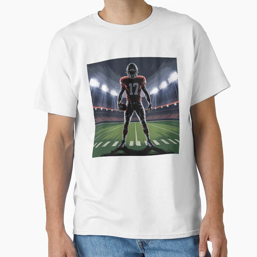 American Football Art Illustration T-Shirt - Trendy Graphic for Adults - T-Shirt, Sweatshirt, Hoodie