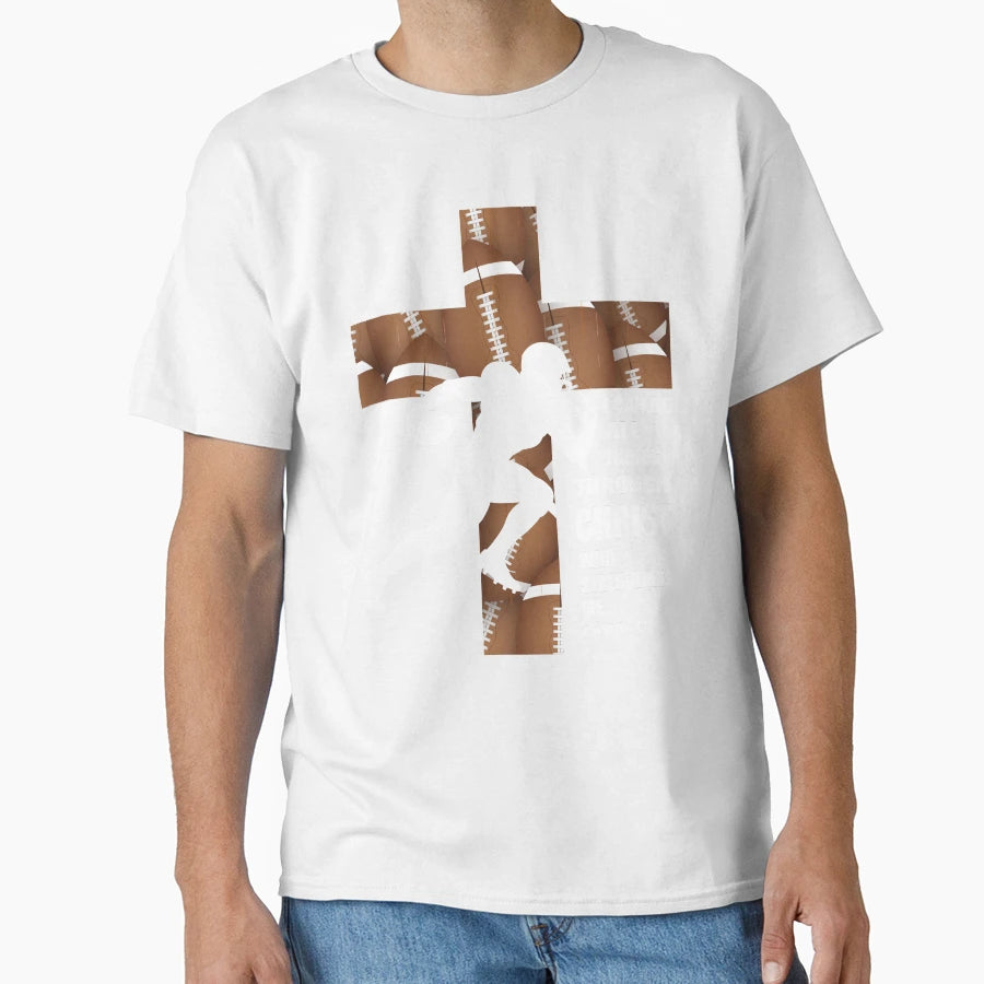 Football And Faith T-Shirt - Novelty Apparel Unisex - T-Shirt, Sweatshirt, Hoodie
